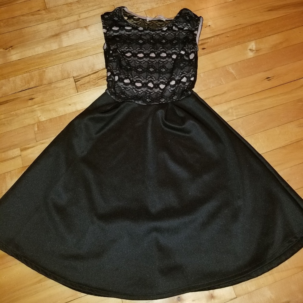 Black lace dress